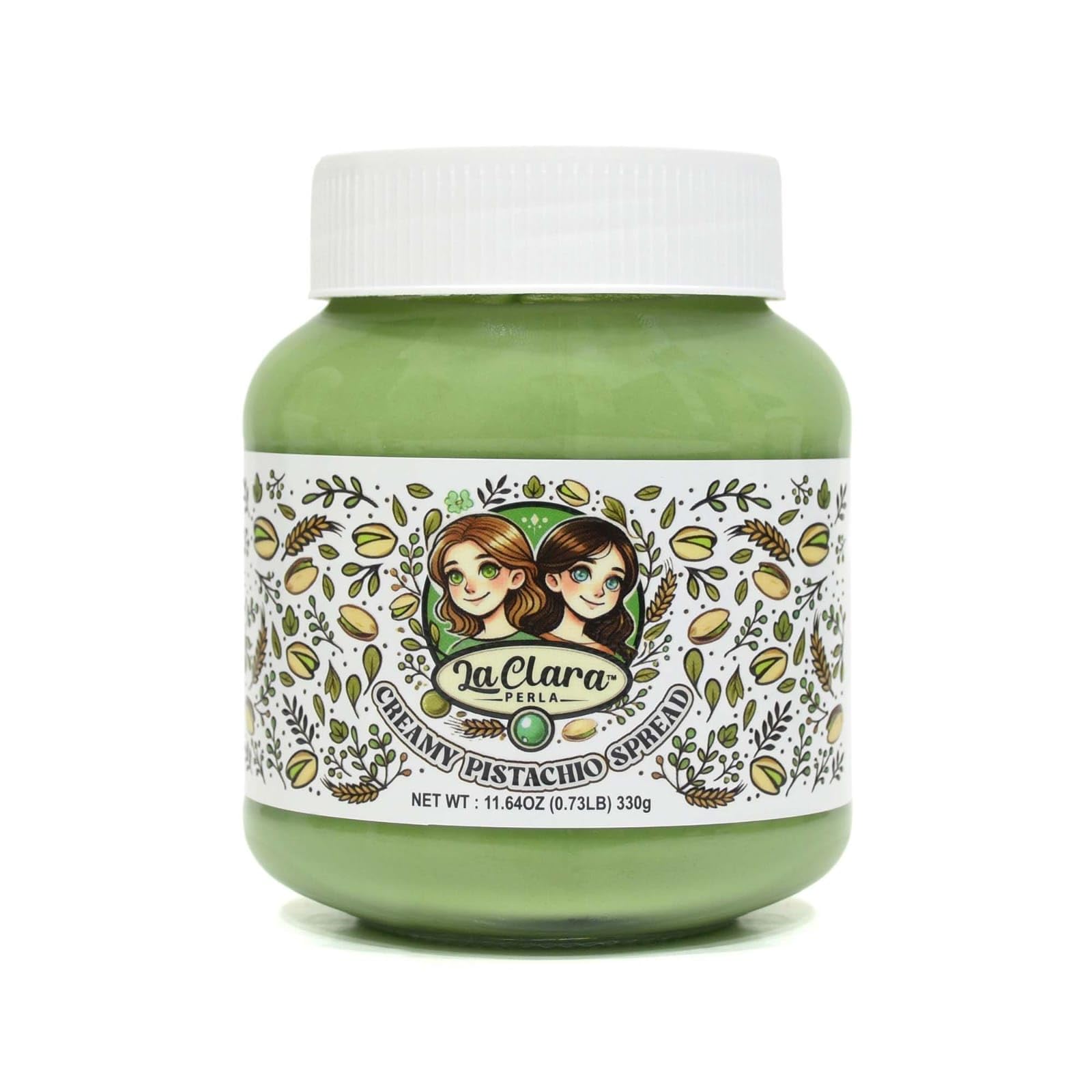 Creamy Pistachio Spread, Spreadable Pistachio Cream, 11.64 oz (330g)