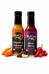 Hot Sauce Bundel by Fresco Sauce 2 Pack- Ghost Berry - Flavorful - All Natural- Vegan - Gluten Free - 5 fl oz … (Ghost Habanero Duet 2 Pack)