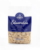 Eduardo's Pasta Co. Conchiglie (Shells), Artisanal Egg Pasta, 12 oz., Semolina & Durum Wheat with Cage-Free Eggs, Dried, Made in Small Batches in San