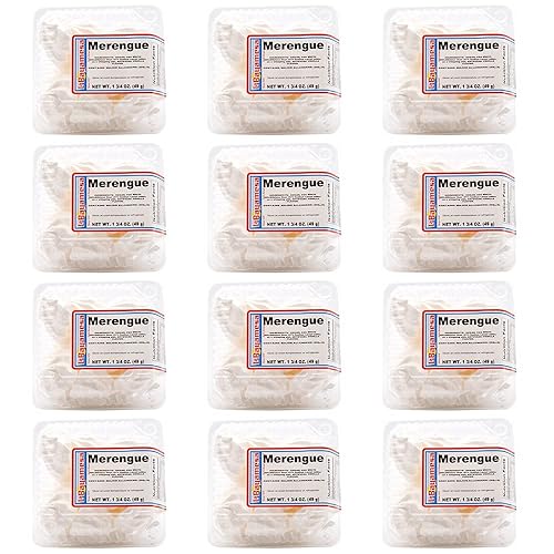 La Bayamesa Meringue cookies vanilla flavor, snack candy 1.72 oz (49g) (Pack of 12)
