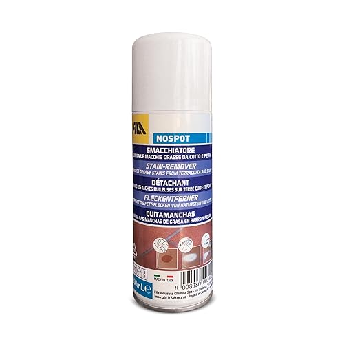 FILA Surface Care solutions, NOSPOT, Stain Remover Spray for Concrete, Klinker and Natural Stone, Removes Grease and Oil Stains from Indoor