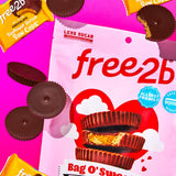 Free2b Bag O' Sweets Mother's Day Collection of Sunflower Butter Sun Cups, Safe for Schools and Allergy Friendly, Gluten-Free, Dairy-Free, Nut-Free