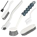 6 Pack Multipurpose Household Cleaning Set, Deep Cleaning Brush Set with Grips - Dish, Scrub, Bottle, Shoe, Groove Gap, Keyboard Brush for Kitchen