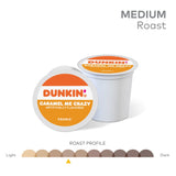 Dunkin' Donuts Coffee K-Cup® Pods, Caramel Me Crazy, Medium Roast, Box Of 22 Pods