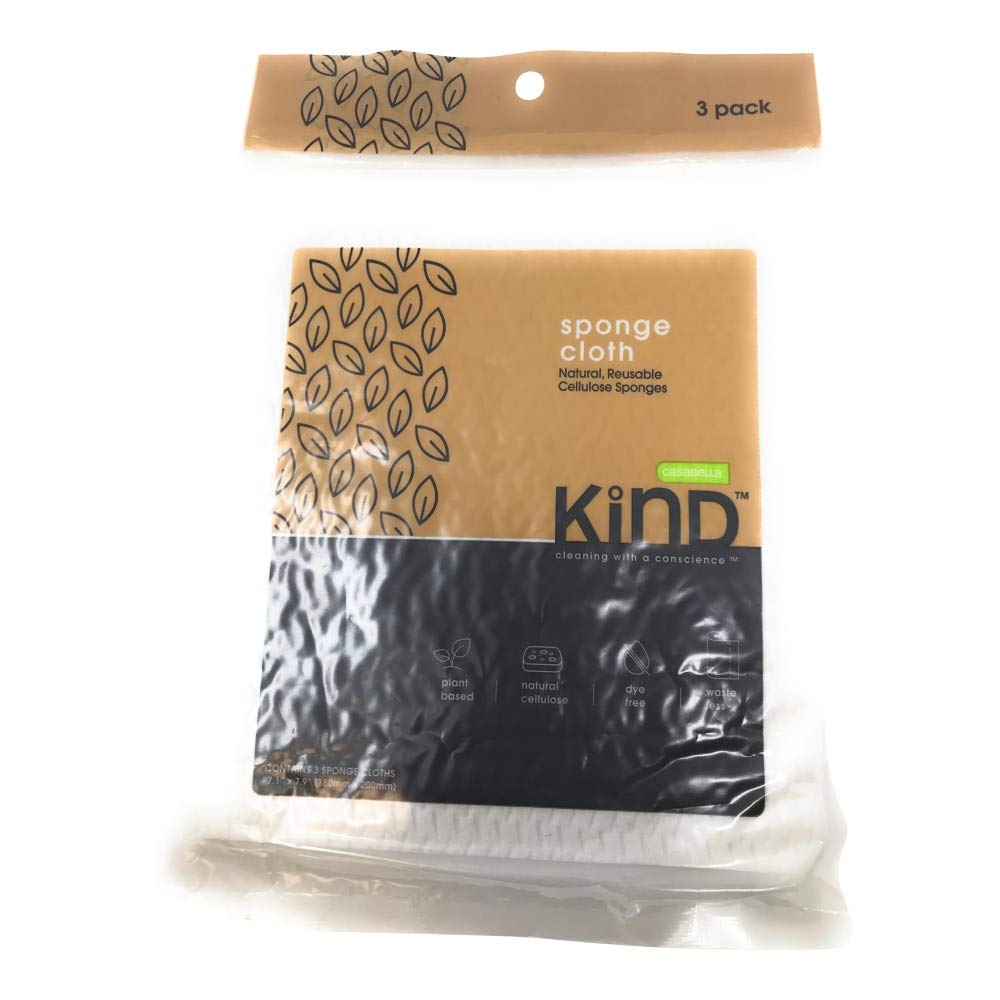Casabella, Sponge Kind Cloth, 3 Count