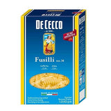 De Cecco Pasta Dececco Enriched Macaroni Fusilli, 1 Pound -- 12 per case.