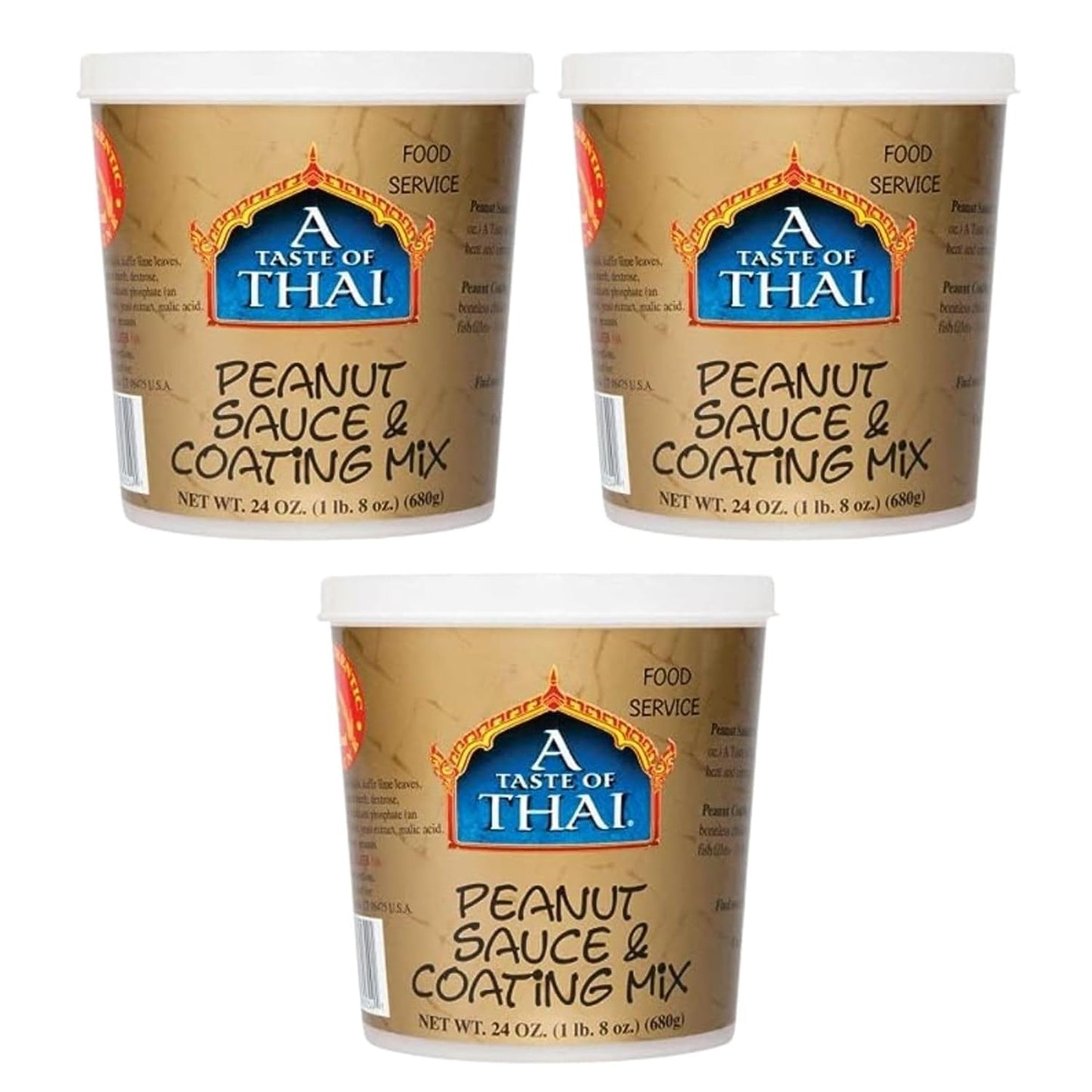 A Taste of Thai Peanut Sauce & Coating Mix | Authentic Thai Flavor with Roasted Peanuts & Spices | Ready-to-Use Mix for Noodles, Dips, Salads