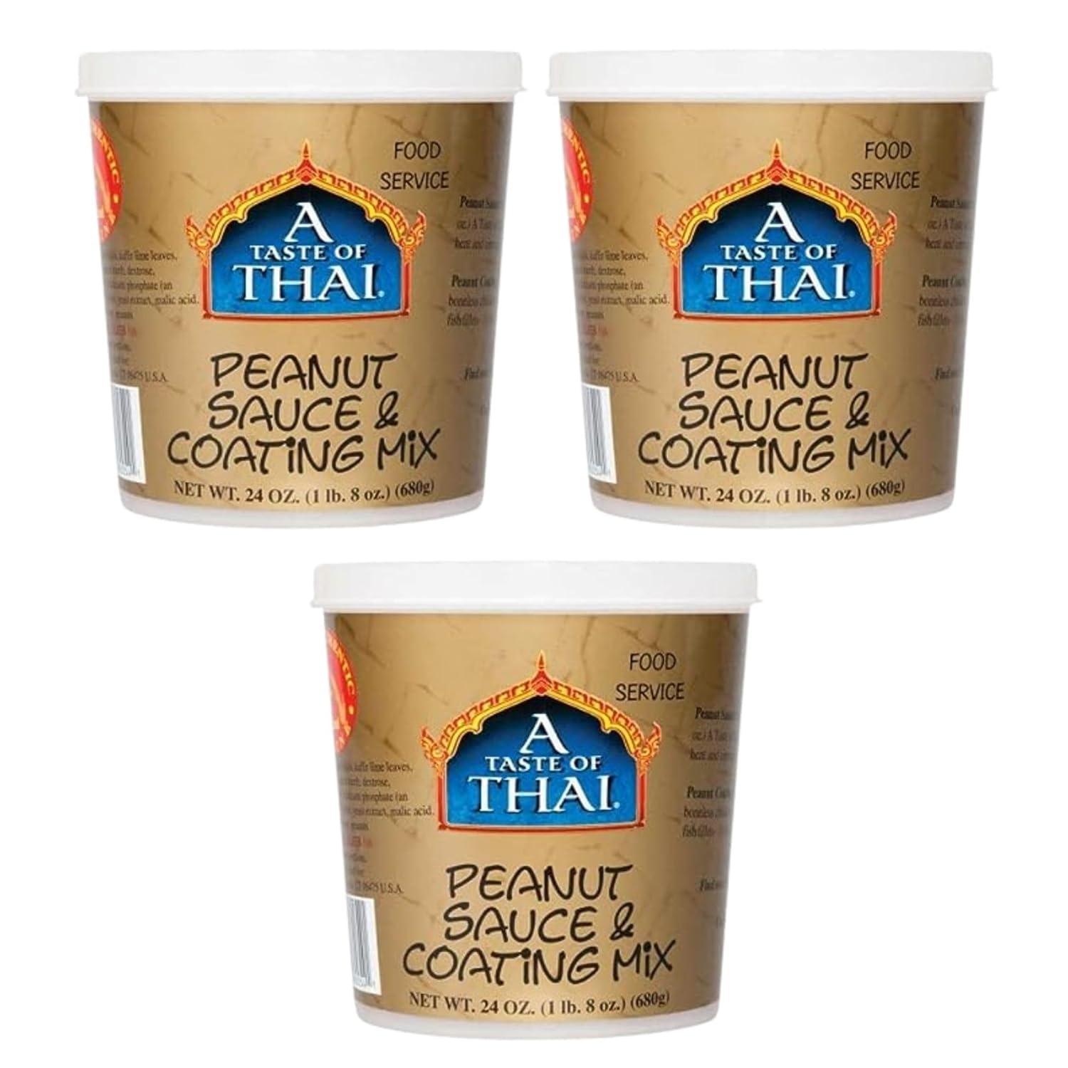 A Taste of Thai Peanut Sauce & Coating Mix | Authentic Thai Flavor with Roasted Peanuts & Spices | Ready-to-Use Mix for Noodles, Dips, Salads