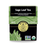 Buddha Teas - Organic Sage Leaf Tea - Herbal Tea - With Vitamins & Minerals - Clean Ingredients - Caffeine Free - OU Kosher - 18 Bleach-Free Tea Bags