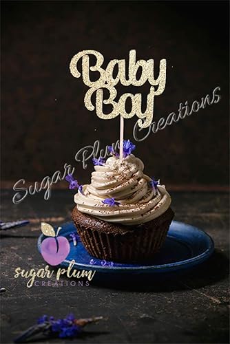Baby Boy Cupcake Topper SET OF 12
