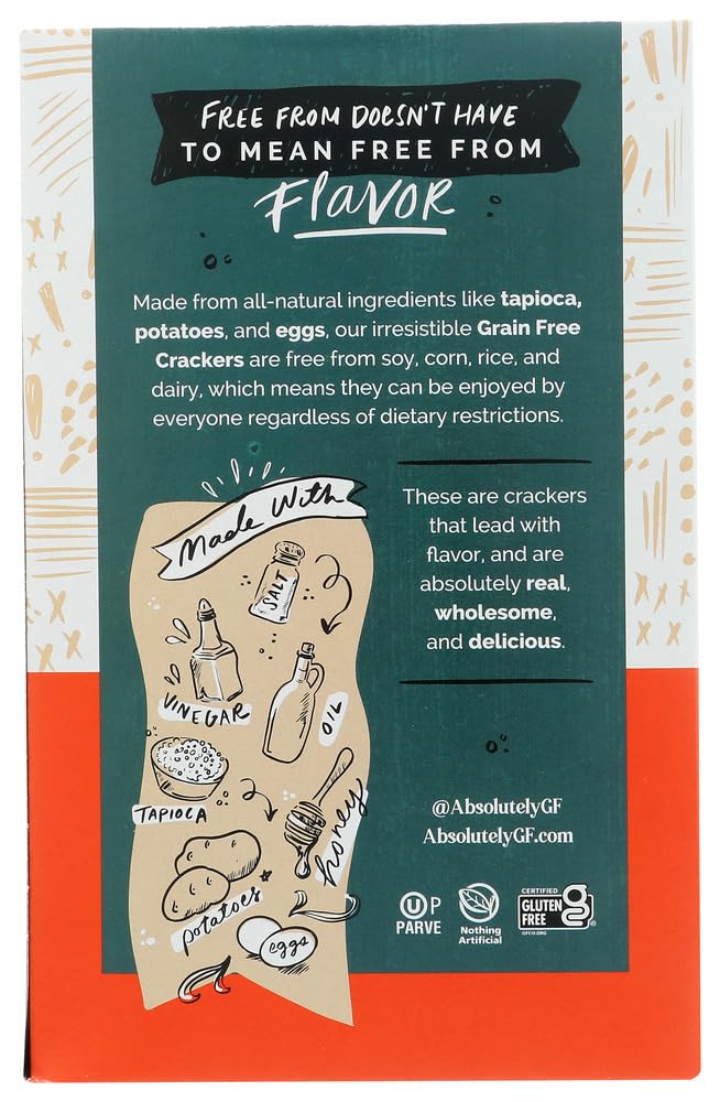 Absolutely Gluten Free Toasted Onion Crackers (Pack of 3)