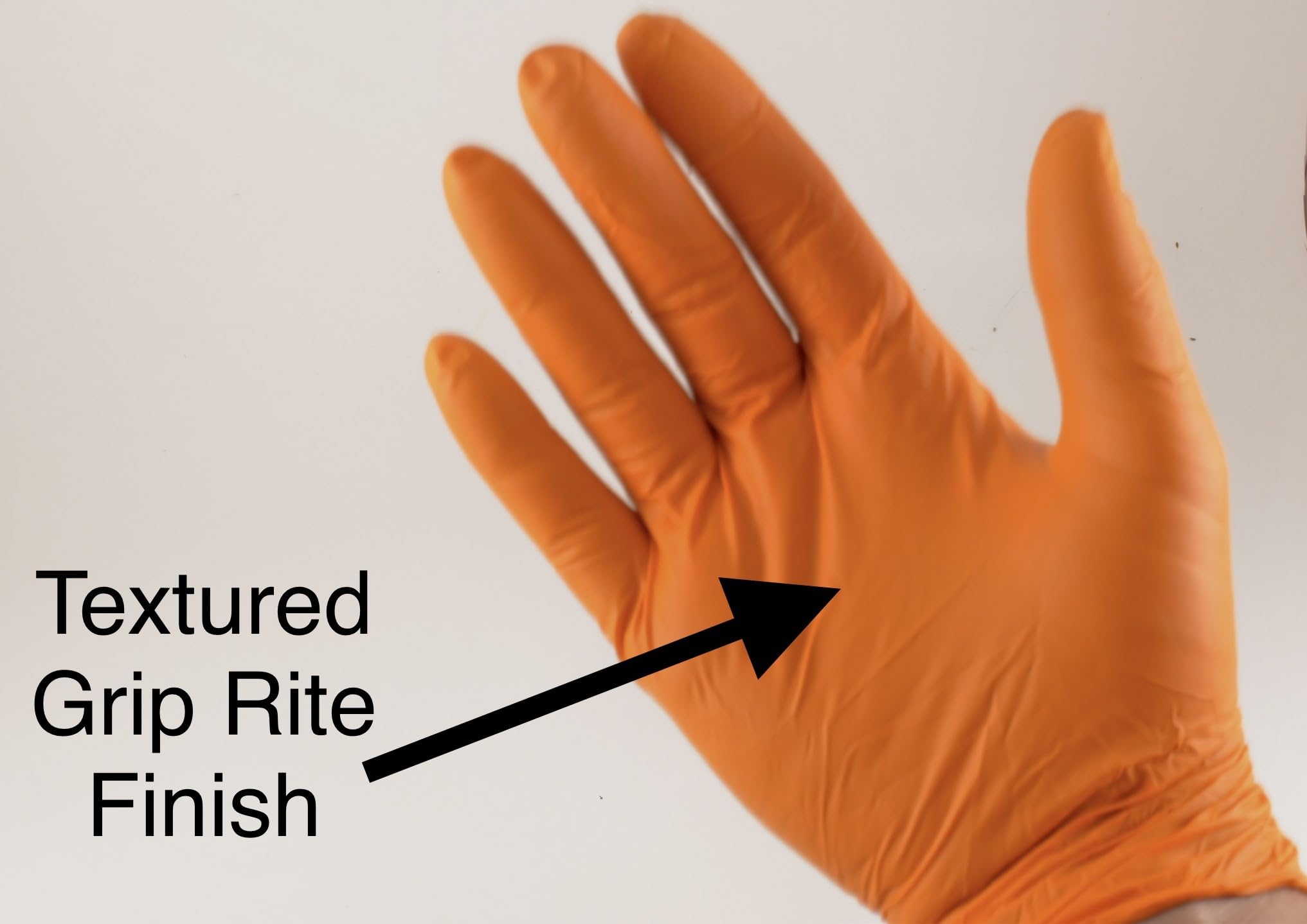 Black Mamba Orange Mamba Super Strong Nitrile 100 Glove Box Textured Grip (Large)