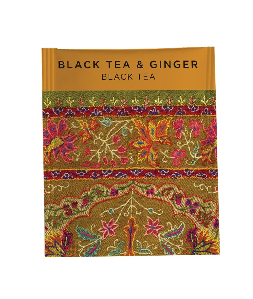 Black Tea & Ginger - 25 Individually Wrapped Tea Bags - Bold & Warming Blend by Newby Teas