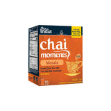 Tea India Chai Moments Masala Chai Tea Instant Latte Mix Flavorful Blend Of Premium Black Tea & Natural Ingredients Traditional Indian Caffeinated Tea