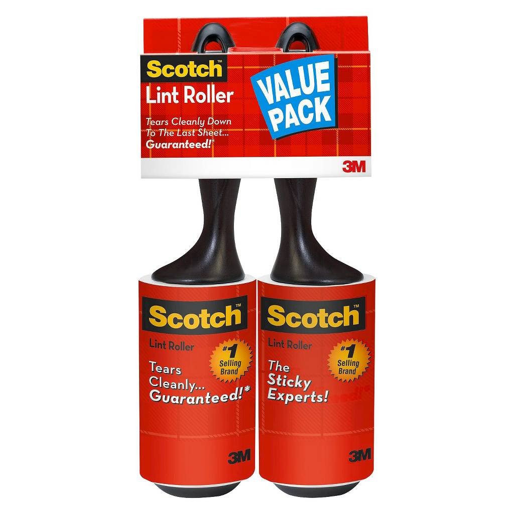 Scotch-Brite Everyday Clean Lint Roller, Lint Remover for Pet Hair, Dark Clothes, Furniture, and Dusty Surfaces, Picks Up Fur & Fluff in Your Home