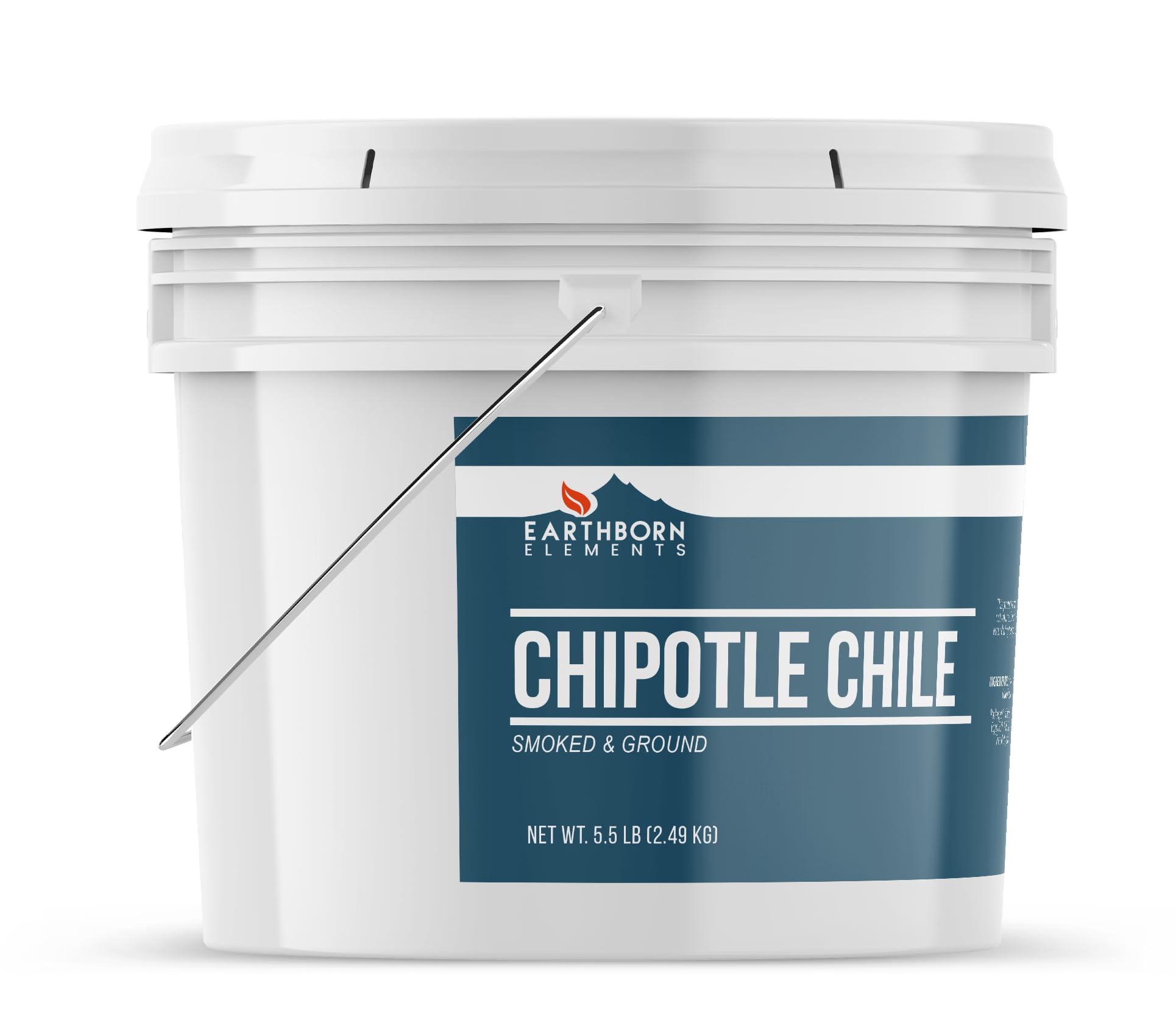 Earthborn Elements Ground Chipotle Chile Pepper Powder 1 Gallon Bucket, Soups & Sauces, Mildly Spicy