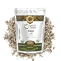Organic Way Dried Sage Leaf Whole (Salvia officinalis) - European Wild-Harvest | Organic & Kosher Certified | Vegan, Non GMO & Gluten Free | USDA