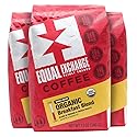 Equal Exchange Organic Whole Bean Coffee, Breakfast Blend, 12-Ounce Bag (Pack of 3)