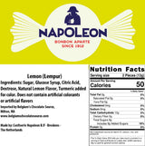 Napoleon Sour Lemon Balls Individually Wrapped Hard Candy Sour Bon Bons Gluten Free, Dye-Free Candy 10 Ounces