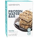 WonderSlim Protein Wafer Snack Bar, Vanilla, 200 Calories, 15g Protein, 0mg Cholesterol (5ct)