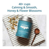 JusTea CHAMOMILE DREAM | Loose Leaf Herbal Tea | Tin with Hand Carved Tea Spoon |40+ Cups (1.6oz) | Caffeine Free | Award-Winning | Fair Trade |