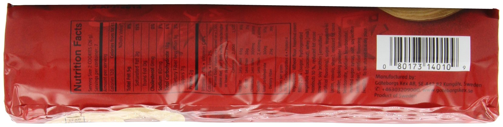Goteborgs Ballerina Chocolate/Hazelnut Cookies, 6.3-Ounce Packages (Pack of 24)