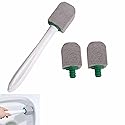 Pumice Stone Toilet Cleaning Kit with Long Handle - Effortless Hard Water Stain Remover for Toilets, Tubs & Tile - Includes 1 Handle + 3 Pumice
