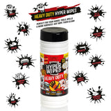 Hyper Wipes, 12 Pack Heavy Duty Hand & Tool Cleaning Wipes, 7"x12" Size Multi-Surface Cleaning Wipes, Degreasing, All Purpose Cleaner, Bathroom