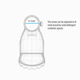 KLIVYA Laundry Detergent Cup Holder, 2 Pack, No More Mess or Leaks, Easy to Install, Suitable for Most Sizes Bottles, Unscented