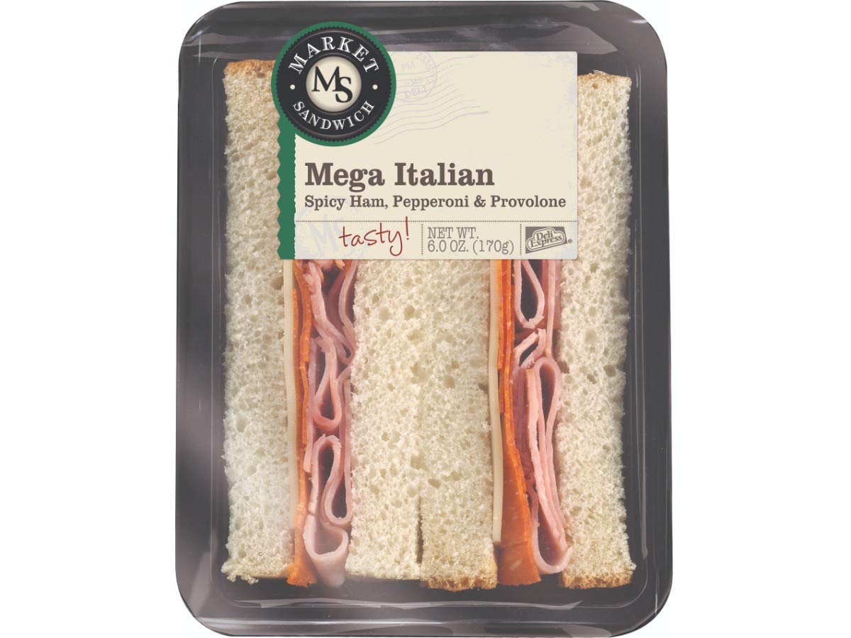 Deli Express Italian Mega Wedge Sandwich, 6 Ounce -- 8 per case