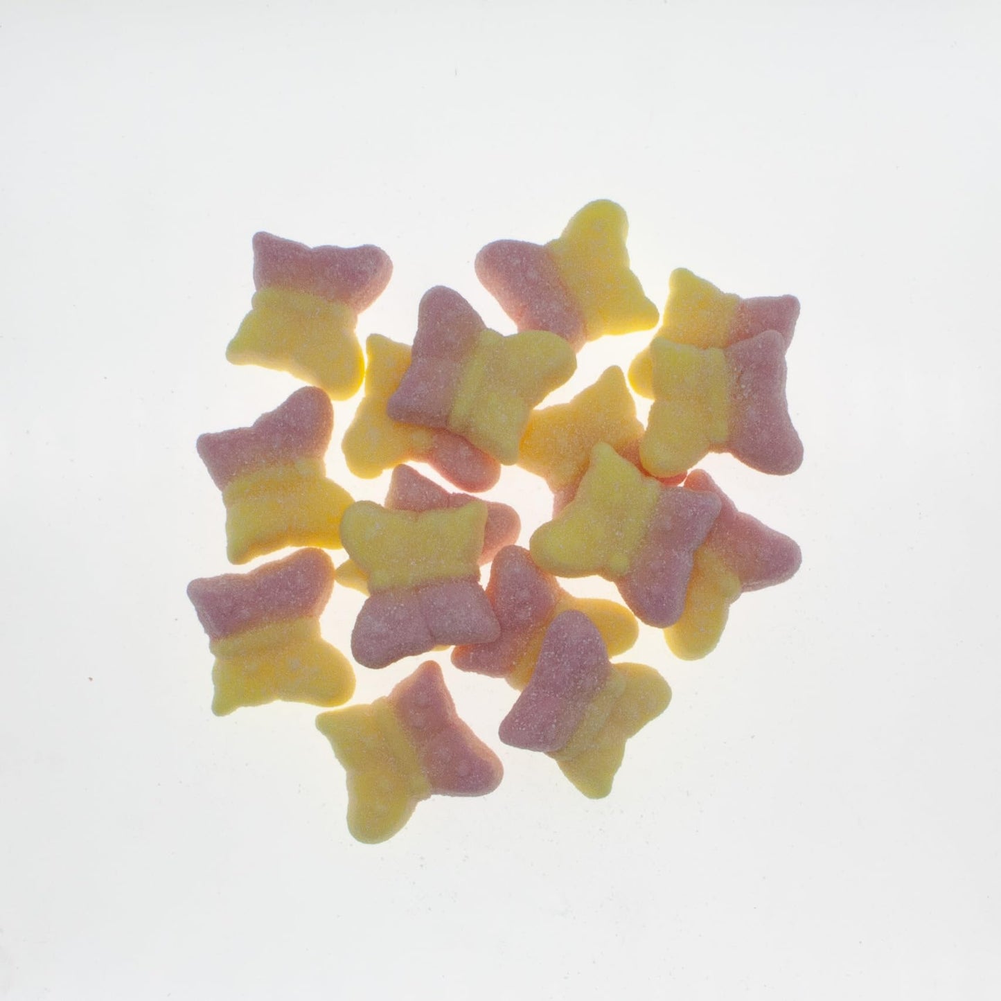 Swedish Style Sour Candy - Lemon & Strawberry Butterflies, 1 Pound Resealable Bag - Delicious Swedish Candy