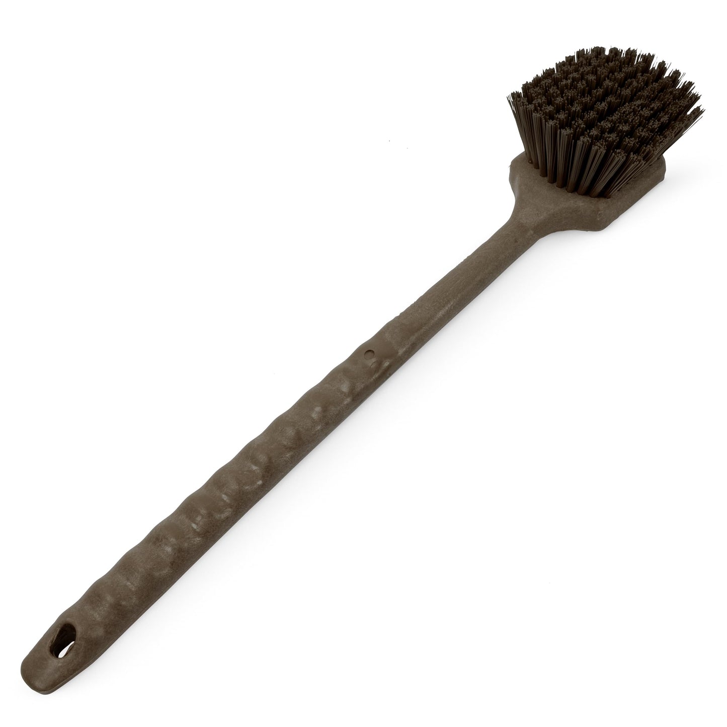 SPARTA 40501EC01 Plastic Large Scrub Brush, Kitchen Brush, Utility Brush With Long Handle For Cleaning, 20 Inches, Brown