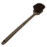 SPARTA 40501EC01 Plastic Large Scrub Brush, Kitchen Brush, Utility Brush With Long Handle For Cleaning, 20 Inches, Brown