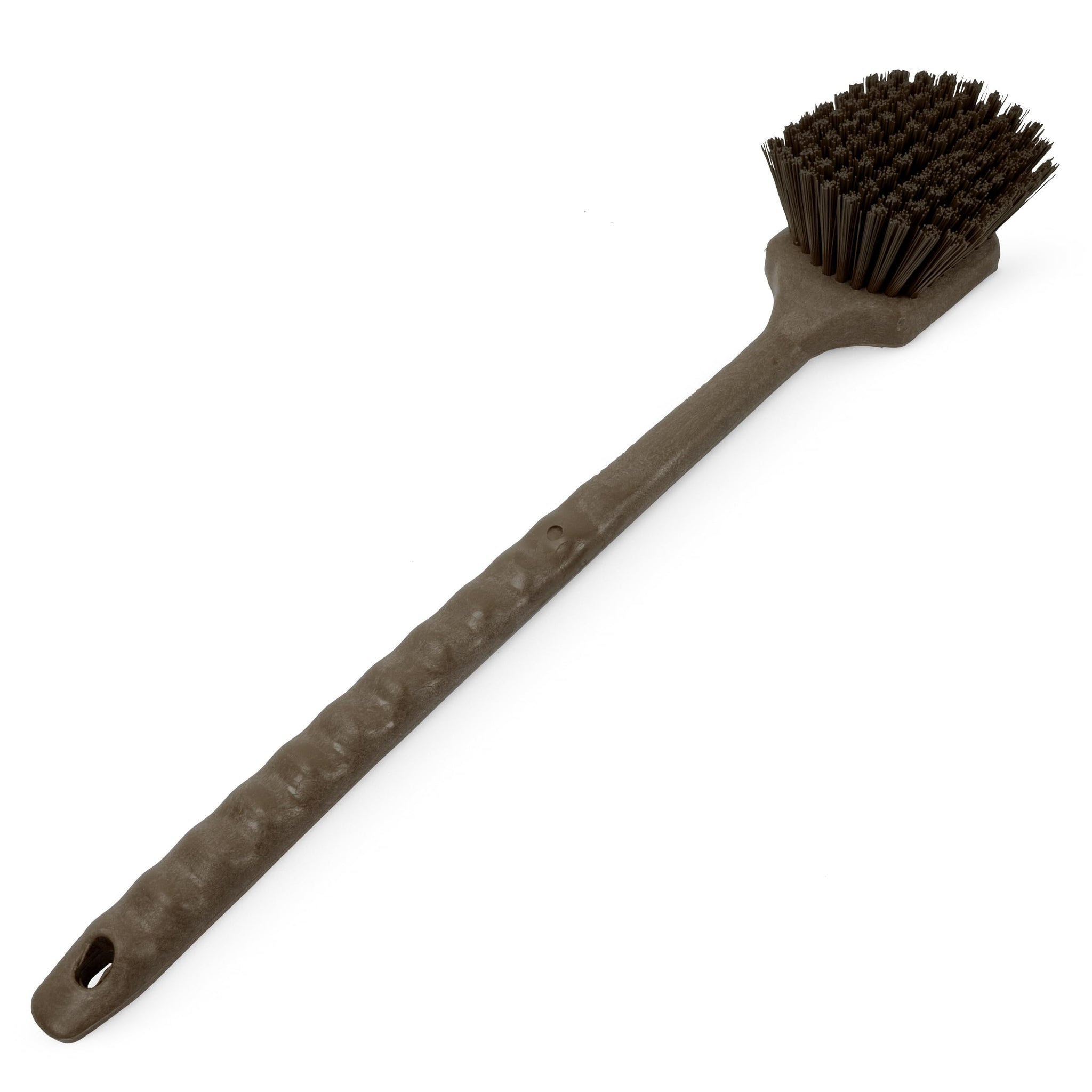 SPARTA 40501EC01 Plastic Large Scrub Brush, Kitchen Brush, Utility Brush With Long Handle For Cleaning, 20 Inches, Brown