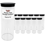 Chocolate Works Clear Pretzel Rod Tubes, 12 Pack - Food?Safe Gift Packaging for Pretzel Rods, Candy Sticks, Crafts & Party Favors - 2.5" x 8"