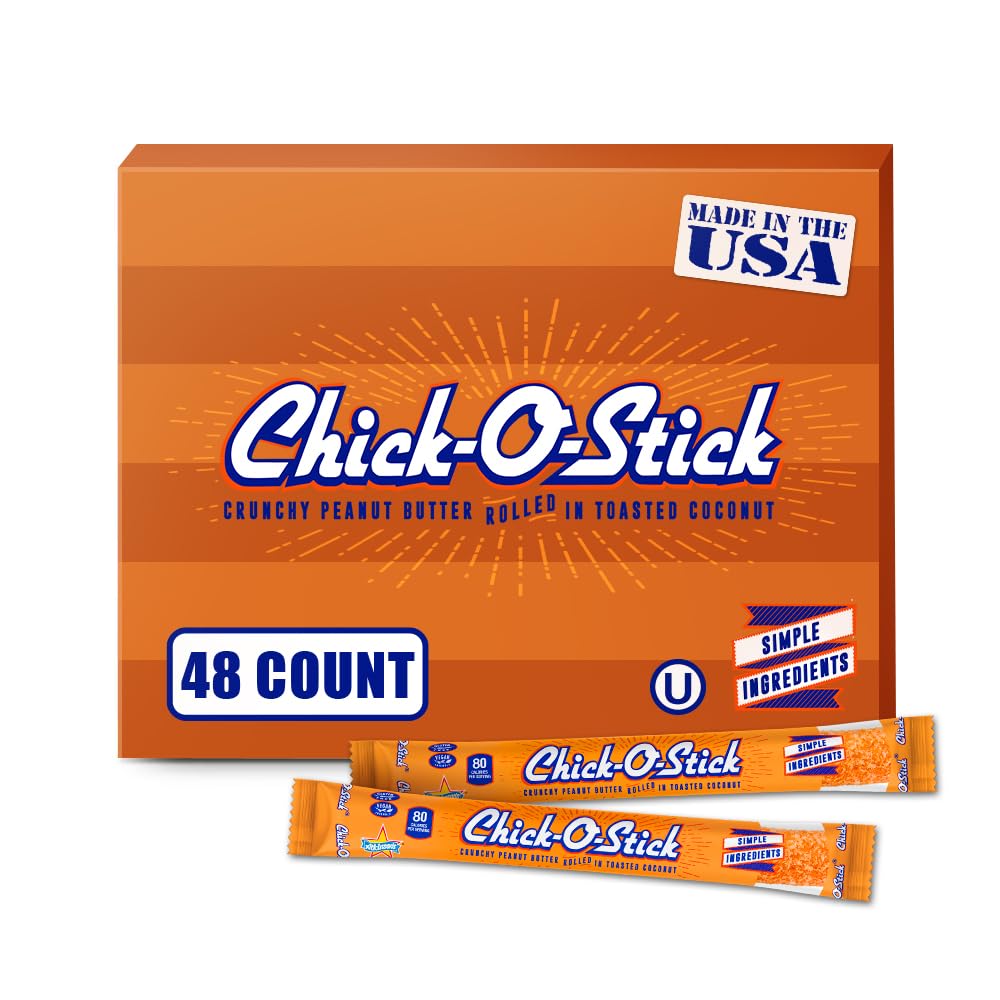 Atkinson's Chick-O-Stick Peanut Butter Coconut Fun Size Candy 0.36oz 48ct