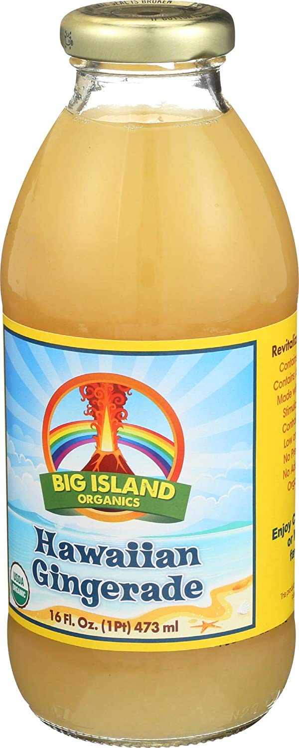 Big Island Organics Gingerade, Hawaiian (16oz (4 Pack))
