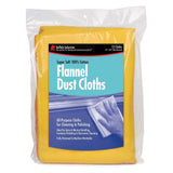 Buffalo Industries (60235) 13" x 24" 100% Cotton Fully Hemmed Yellow Flannel Dust Cloths, Pack of 12, Won't Scratch Fine surfaces, Great
