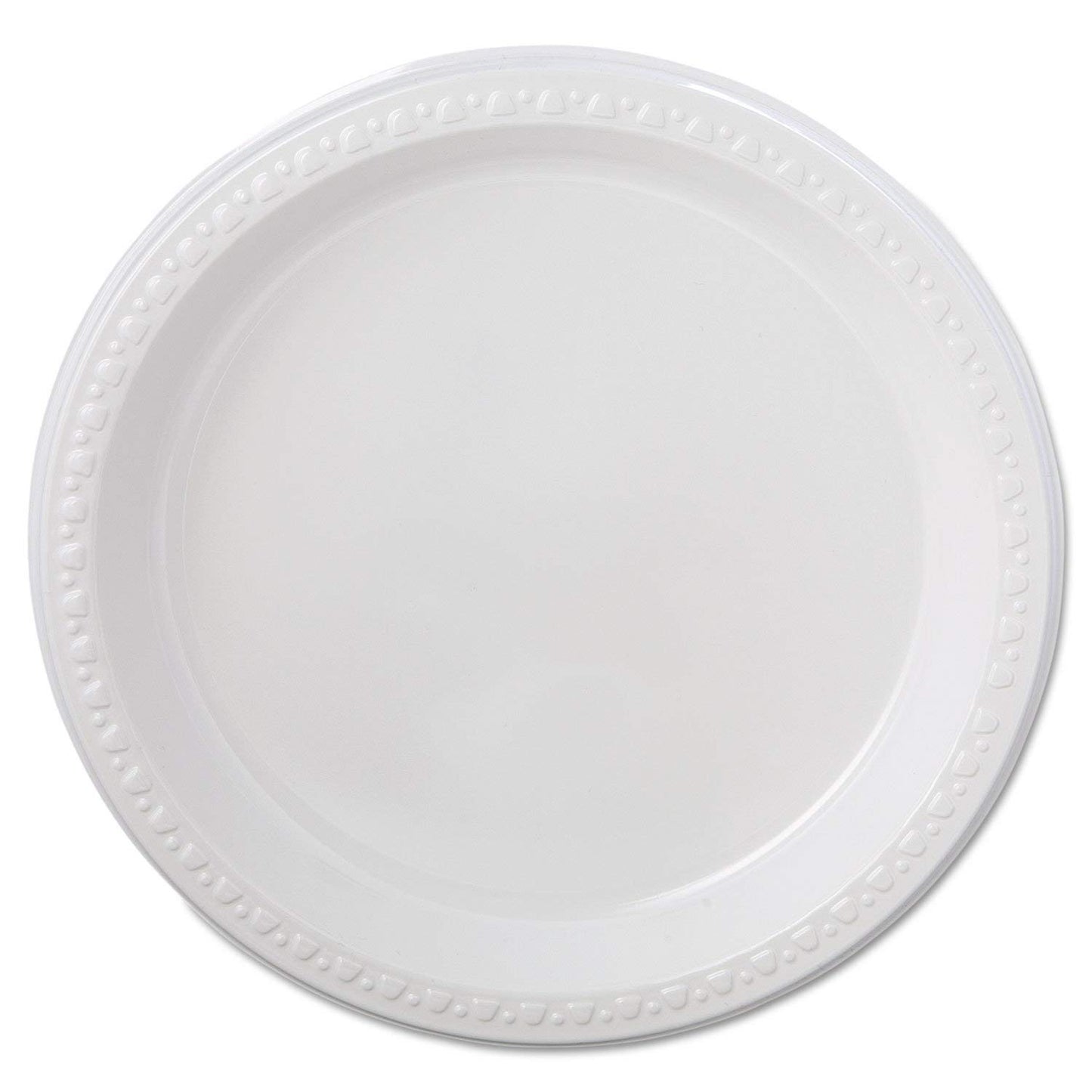 Chinet Heavyweight Plastic Plates, 9" Diamter, Black, 125/Pack, 4 Packs/CT
