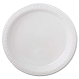 Chinet Heavyweight Plastic Plates, 9" Diamter, Black, 125/Pack, 4 Packs/CT