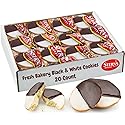 Black and White Cookies | 20 Gourmet Cookies Individually Wrapped | NY Style Black & White Cookies | Easter Food Gift Baskets | Snack Cakes | Kosher