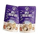 Health Enhanced Foods Spelt Bread Mix [2 Pack - 16 oz / 1 LB] - Easy-to-Make, Wholegrain Ancient Spelt Flour with Sunflower Seeds - No Additives, Dairy-Free, Vegan, Kosher