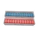 Macaron - Pink and Blue French Macarons, Gourmet Cookie Gift Box, Macaroon