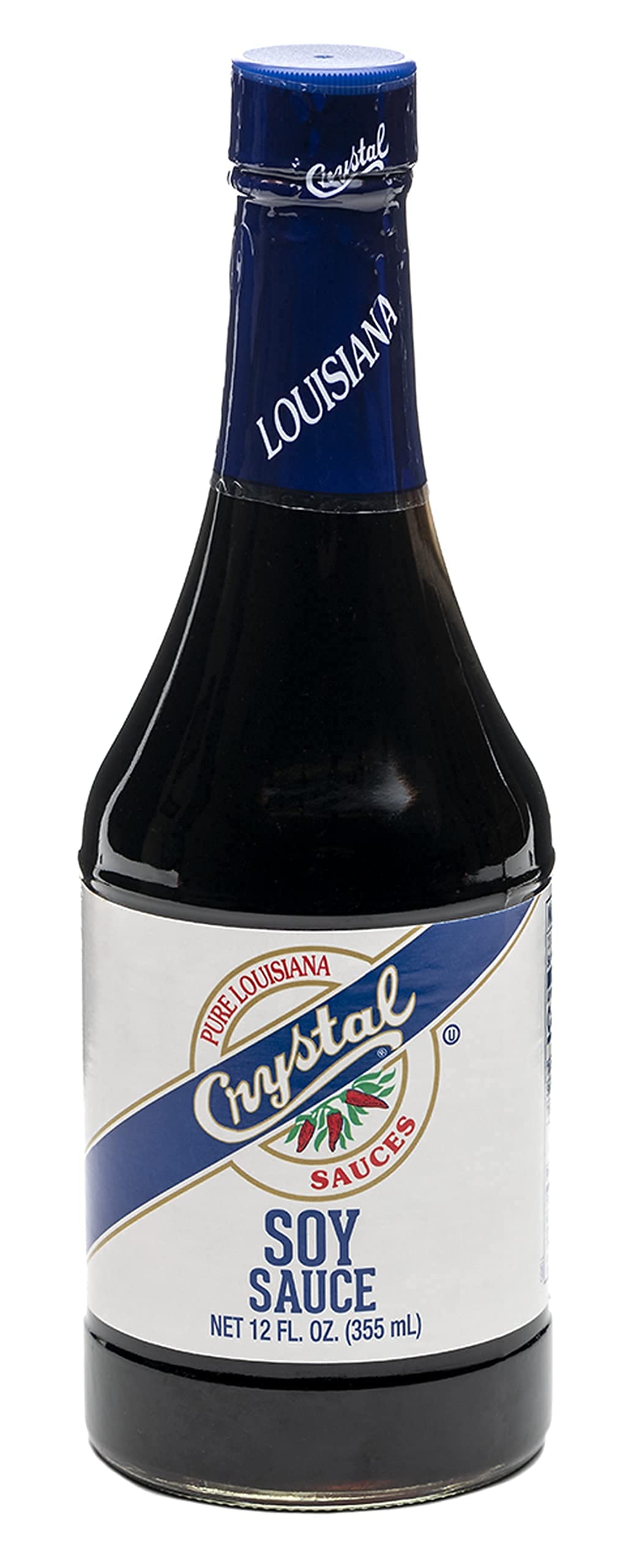 Crystal Louisiana's Soy Sauce, 12 Ounce, Flavor Poultry, Shellfish, Beef, Use On Sushi, Ramen, Dressings and Sauces