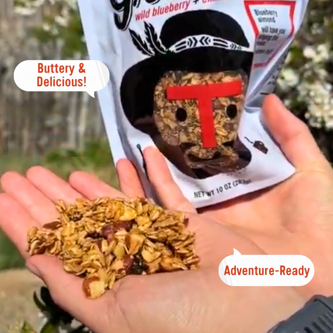 Taos Bakes - Wild Blueberry & Cinnamon Granola - Crunchy Granola Breakfast Snack - Gluten Free, No GMOS, No Fillers - 10 oz (Pack of 3)
