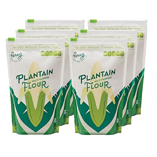 Plantain Flour (16 Oz x 6 Pack) - Non-GMO, Gluten-Free, Vegan & OU Kosher Green Banana Powder Flour - Whole Food Flour - Wheat Flour Substitute