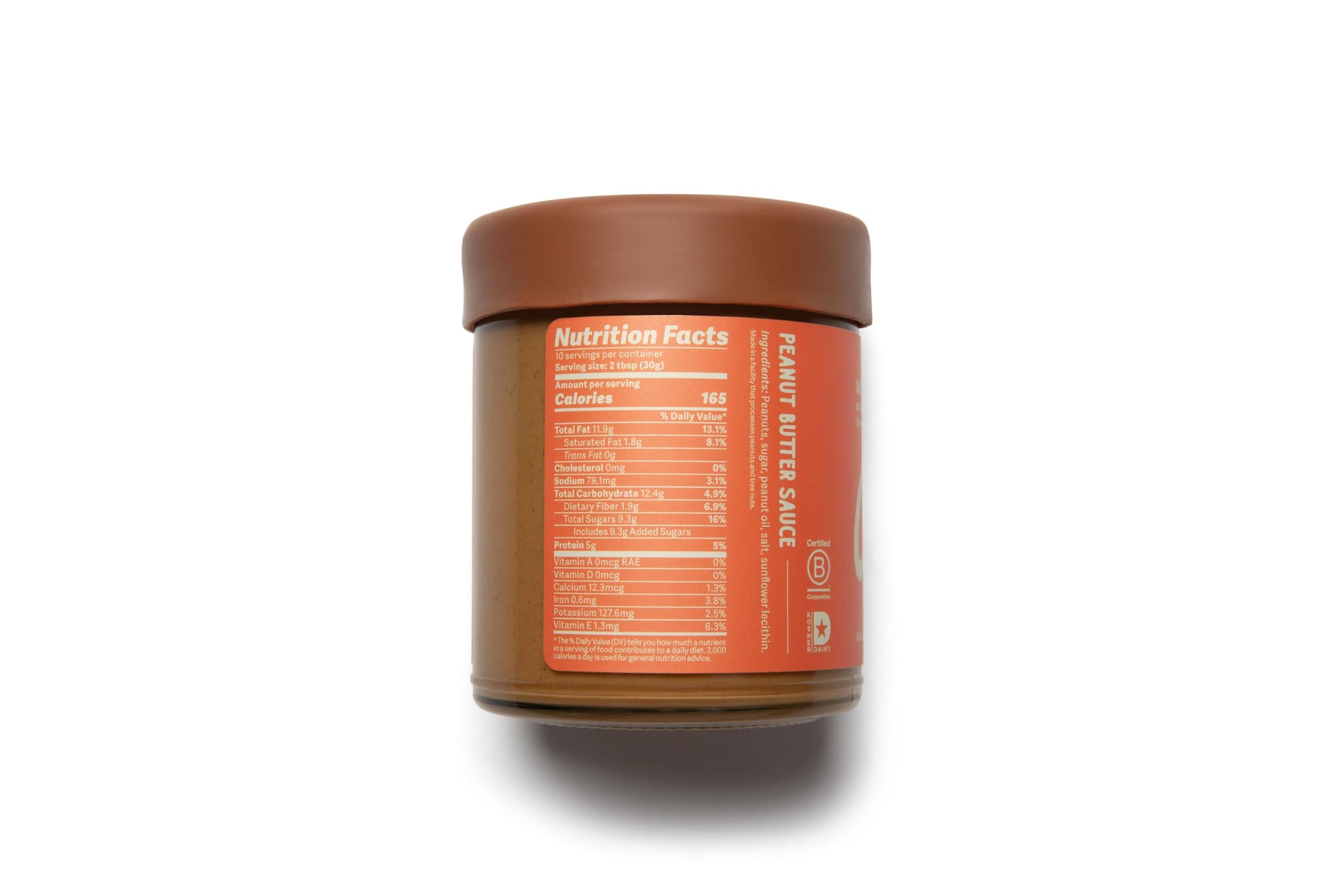 Coop's Peanut Butter Sauce, All Natural Peanut Sauce Gift Non GMO Gluten Free Vegan Ice Cream Toppings Sundae Smoothie Desserts, 10 Ounce