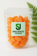 Orange Fruit Slices - 1 Pound Bulk Bag (About 35 Count) - Jelly Candy - Classic Old-Fashion Taste ShoJerCo Foods