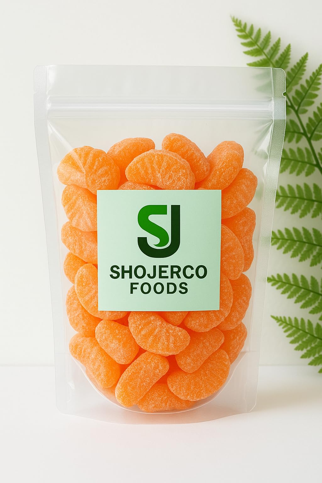 Orange Fruit Slices - 1 Pound Bulk Bag (About 35 Count) - Jelly Candy - Classic Old-Fashion Taste ShoJerCo Foods