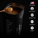 SIMPL DOSE Mushroom Coffee - 55 Servings | Focus, Energy & Mood | USA Made | Everyday Instant Coffee with Lion’s Mane, Chaga, Cordyceps, Reishi & More